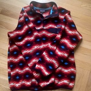 Women’s Patagonia synchilla fleece - “wild desert red”